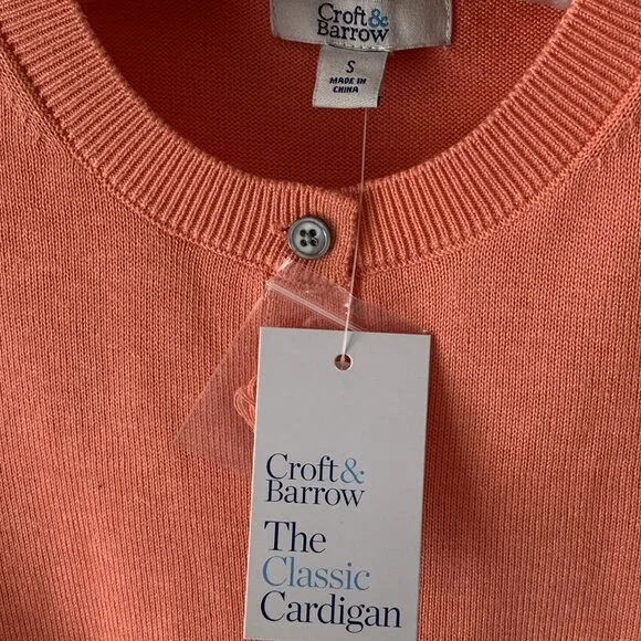 Croft & Barrow Coral Sweater Size S NWT - Picture 3 of 3